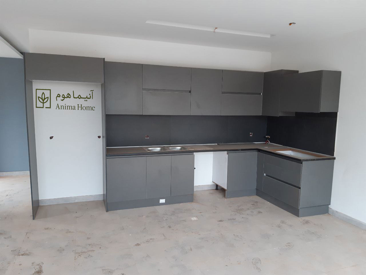 کابینت مدرن طوسی سوپر مات (پروژه نشتارود) کابینت مدرن طوسی سوپر مات (پروژه نشتارود)